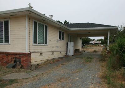 Before exterior painting