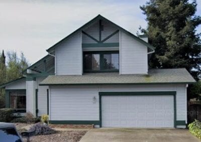 Before exterior painting