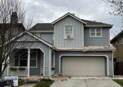 Before exterior painting
