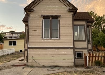 Before exterior painting